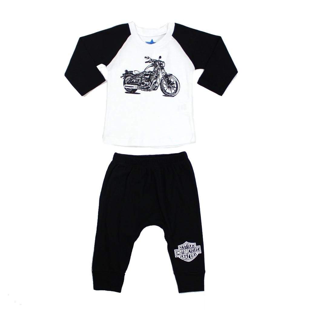 2pc Set Raglan Tee w Harem Pant - Denny's