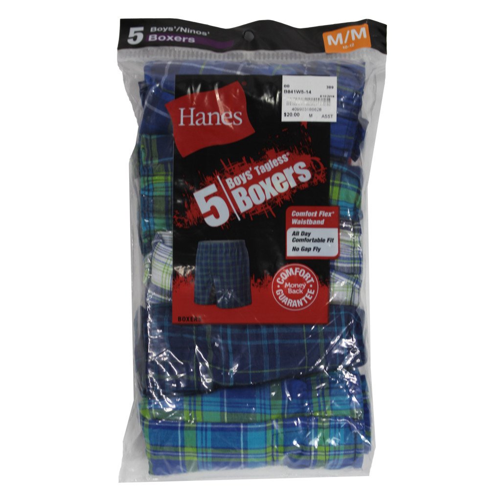 5 Pack Boxers Tartan Plaid - Denny's