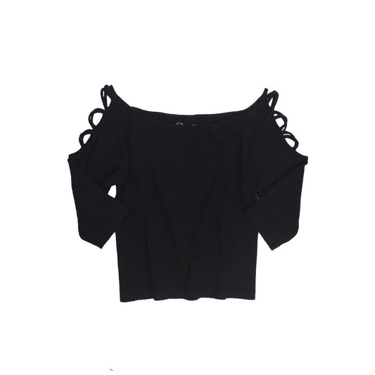 3/4 Crop Criss Cross Sleeve Top - Denny's