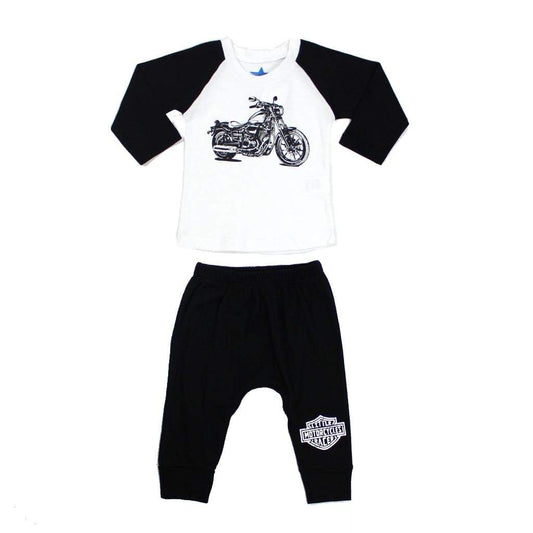 2pc Set Raglan Tee w Harem Pant - Denny's