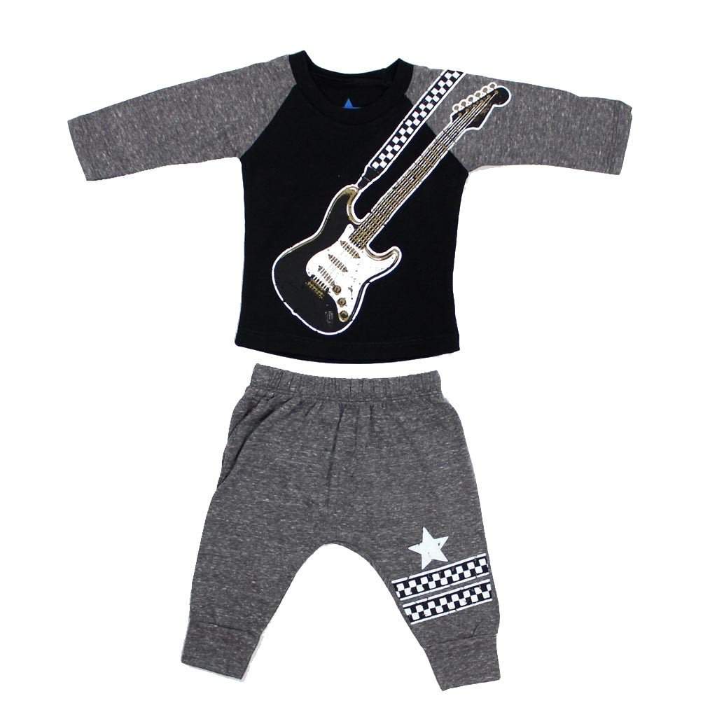 2pc Set Raglan Tee w Harem Pant Motorcycle - Denny's